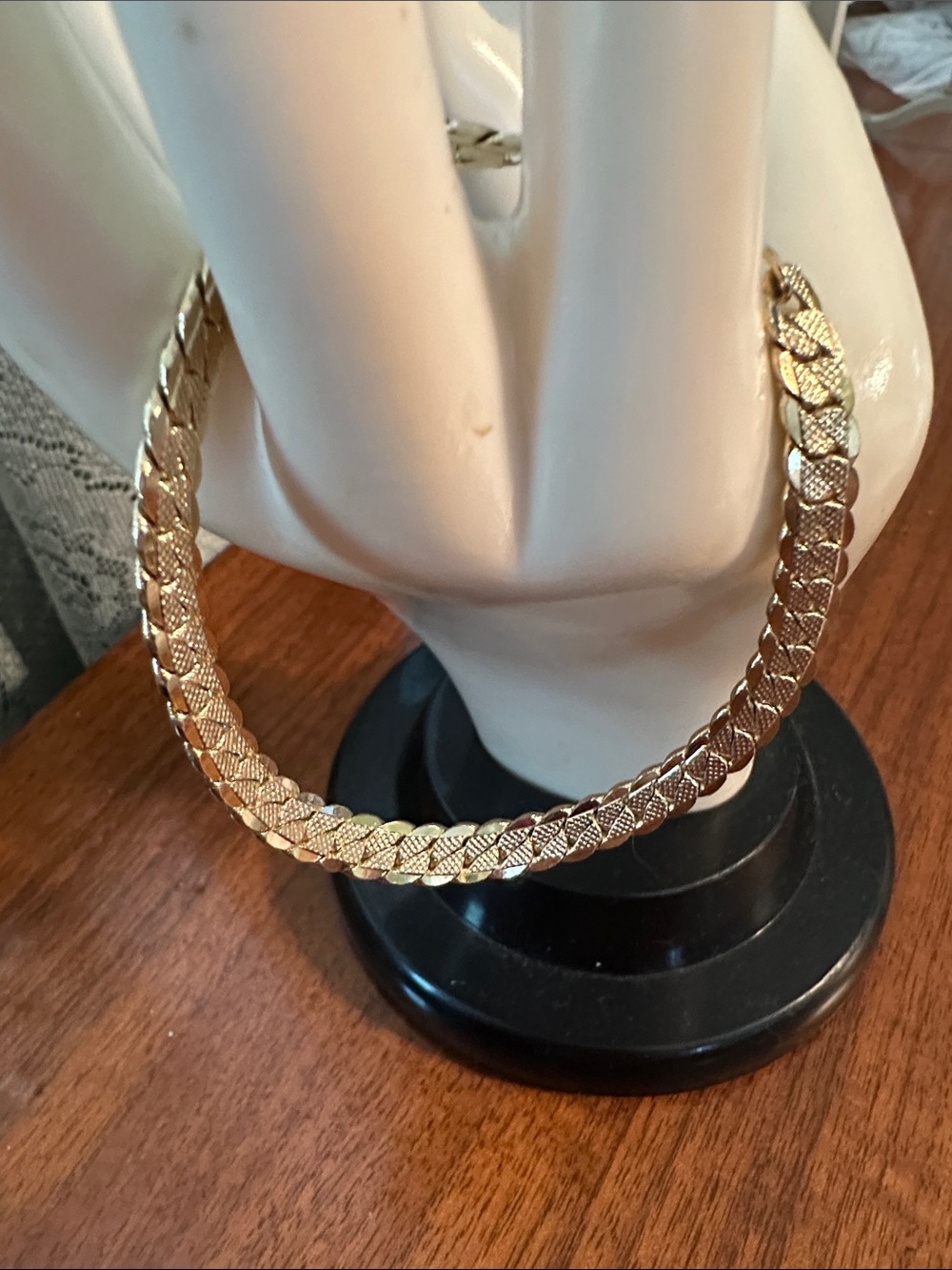 Gold‎ Tone Herringbone Bracelet